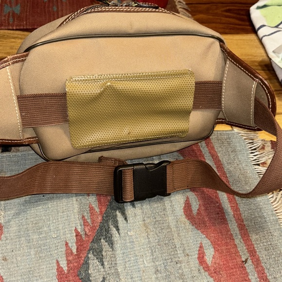 EUC Hunting World Safari Khaki Canvas Leather Bum Bag